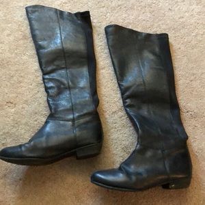 Black knee high Steve Madden boots